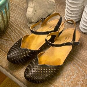 L’Artiste black leather Mary Jane